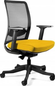 Krzesło biurowe Unique Meble Fotel biurowy, ergonomiczny, Anggun - M, honey, czarny 1