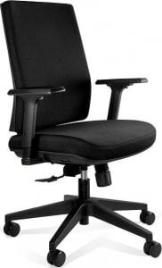 Krzesło biurowe Unique Meble Fotel obrotowy, biurowy, Shell Low, tkanina, czarny 1