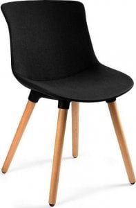 Unique Meble Krzesło do jadalni, salonu, easy mr, kolor czarny 1