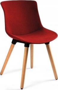 Unique Meble Krzesło do jadalni, salonu, easy mr, kolor czerwony 1