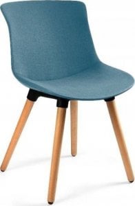 Unique Meble Krzesło do jadalni, salonu, easy mr, kolor jasny niebieski 1