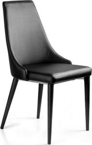 Unique Meble Krzesło do jadalni, salonu, setina, kolor czarny 1