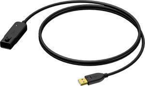 Kabel USB Procab USB-A - USB-A 12 m Czarny (BXD602/12) 2