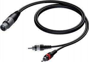 Kabel Procab PROCAB CAB704/3 XLR żeński do 2 x RCA/Cinch męski 3 m 1