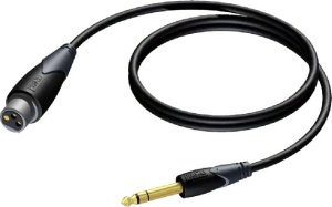 Kabel Procab Jack 6.3mm - XLR 1.5m czarny (CLA723/1.5) 2