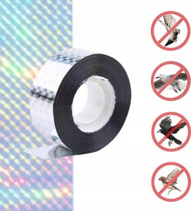 Kinzo Kinzo - Taśma do ogrodu drzew odstraszająca ptaki dł. 45 m 3