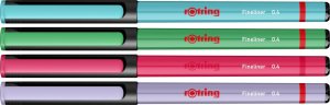 Rotring Rotring Fineliner-Feinfaserschreiber 0,4mm Fun Farben 4er Blister 2