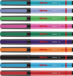 Rotring Rotring Fineliner-Feinfaserschreiber 0,4mm Fun Farben 4er Blister 5