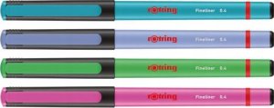 Rotring Rotring Fineliner-Feinfaserschreiber 0,4mm Fun Farben 4er Blister 8