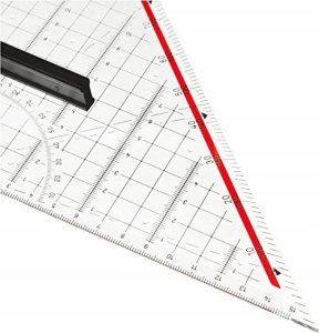 Möbius+Ruppert M+R Geodreieck 32cm Acrylglas glasklar im Etui 1 Stück 6