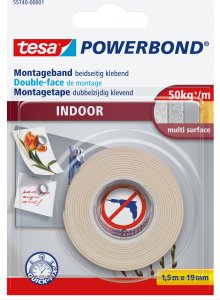 Tesa tesa Powerbond Montageband Indoor 1,5m 19mm 1