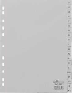 Durable DURABLE A-Z Register A4 20tlg. aus PP volldeck. grau 3