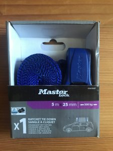 MasterLock Master Lock Ratchet tie-down Strap 5m blue 4365EURDAT 1