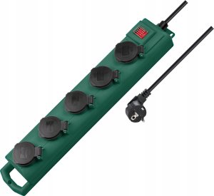 Brennenstuhl Brennenstuhl SuperSolid SL-554 Garden Extension Socket 5m 5fold 6