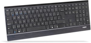 Klawiatura Rapoo RAPOO klawiatura E9500M Multi-mode Wireless Ultra-slim Keyboard Black 3