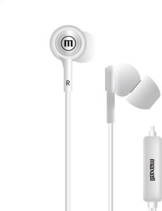 Słuchawki Maxell MAXELL EARPHONES IN-TIPS IN EAR STEREO WITH MICROPHONE WHITE 304011.00.CN 1