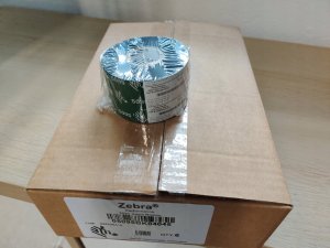 Zebra Resin Ribbon, 40mmx450m (1.57inx1476ft), 5095; High Performance, 25mm (1in) core, 6/box 2