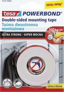 Tesa tesa Powerbond Montageband Ultra Strong 1,5m 19mm 1