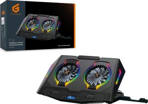 Podstawka chłodząca Conceptronic CONCEPTRONIC 2-Fan Cooling Pad (17.0")/ Ergonomisch Gaming 2