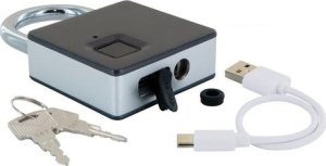 Schwaiger Schwaiger Fingerprint Schloss m. Stahlbügel + Notfallschlüss 11