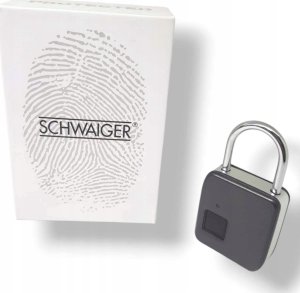 Schwaiger Schwaiger Fingerprint Schloss m. Stahlbügel + Notfallschlüss 12