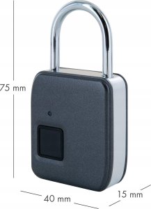 Schwaiger Schwaiger Fingerprint Schloss mit Stahlbügel 11