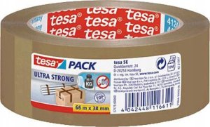 Tesa tesapack Ultra Strong 66m 38mm braun PVC Q4124 -Packband- 1