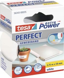 Tesa tesa extra Power Perfect Gewebeband 2,75m 38mm weiß 1