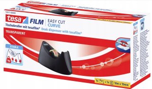 Tesa tesafilm Tischabroller Curve + 1 Rolle transparent 5