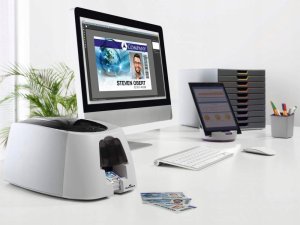 Durable DURABLE Kartendrucker Duracard ID300 + 100 Karten 1Farbband 24