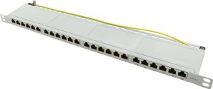 LogiLink LogiLink 19" Cat.6A Patchpanel, 24-Port, grau, 0,5 HE 1