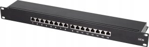 LogiLink LogiLink 19" Cat.6A Patchpanel, 16-Port, schwarz, 1 HE 1