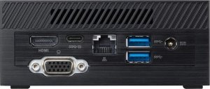 Komputer Asus PC PN41-BC034ZVS1 Cel N5100 4GB 128GB G3 SSD+1slot 2.5" 2.5G LAN Wifi HDMI 2.0 miniDP USB-C VGA Win11 PRO FANLESS 4