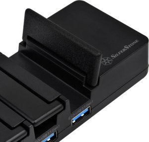 HUB USB SilverStone SilverStone SST-UC03B-PRO - USB Lade Station, 7 Port - 36 Watt 2