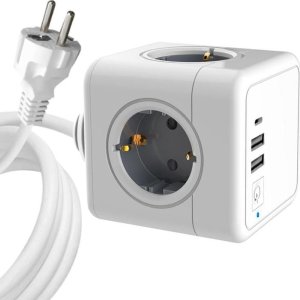 Kabel zasilający MicroConnect PowerCube, 4 Schuko outlets, 1