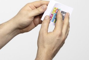 Durable DURABLE VISITOR BADGE Namesschilder mit EURO-Lochung 100Stk 2