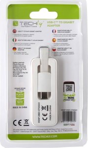 Techly Techly USB 3.1 Typ C RJ45 10/100/1000 Adapter, weiß 12