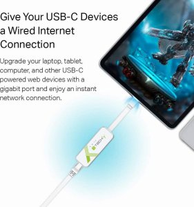 Techly Techly USB 3.1 Typ C RJ45 10/100/1000 Adapter, weiß 7
