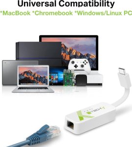 Techly Techly USB 3.1 Typ C RJ45 10/100/1000 Adapter, weiß 8