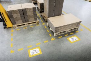 Durable DURABLE Bodenmarkierungsfenster A4 ablösbar Beutel m. 10 Stk 2