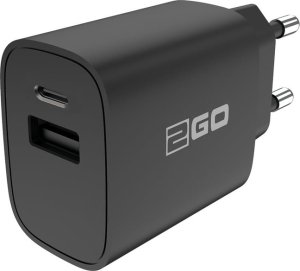 Ładowarka 2GO 2GO Ladegerät 20W 2-Port 1x USB-A u. 1x USB-C    schwarz 1