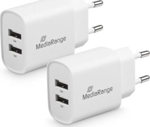 Ładowarka MediaRange MediaRange Ladegerät 12W 2-Port 2x USB-A,  weiß 1