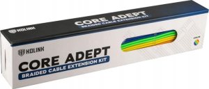 Kolink Kolink Core Adept Braided Cable Extension Kit - Rainbow 3