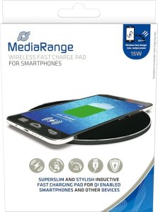 Ładowarka MediaRange MediaRange induktive Schnellladest. f. Smartphones 15W schw 1