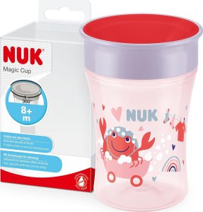 NUK Kubek do nauki picia Magic Cup 360°-krawędź do picia 230ml czerwony 3