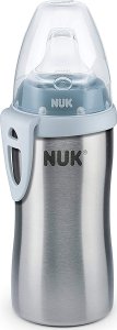 NUK NUK Trinkflasche Active Cup Edelstahl 215ml blau 1