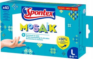 Spontex Spontex Einmalhandschuhe Mosaik 40er Pack Gr. 8 1