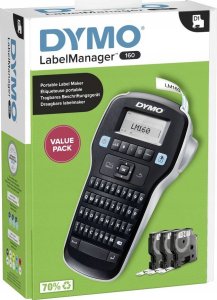 Drukarka etykiet Dymo DYMO LabelManager 160 Starter Set m. 3 D1-Bänder 12mm Qwertz 1