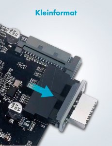 Graugear Graugear Interner 19-Pin Stecker (USB 3.0) auf USB 3.1 Typ-E 20-Pin Key A - 180 Grad 2