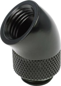 Barrow Barrow Adapter 45 Grad G1/4 Zoll AG auf G1/4 Zoll IG - drehbar, schwarz 2